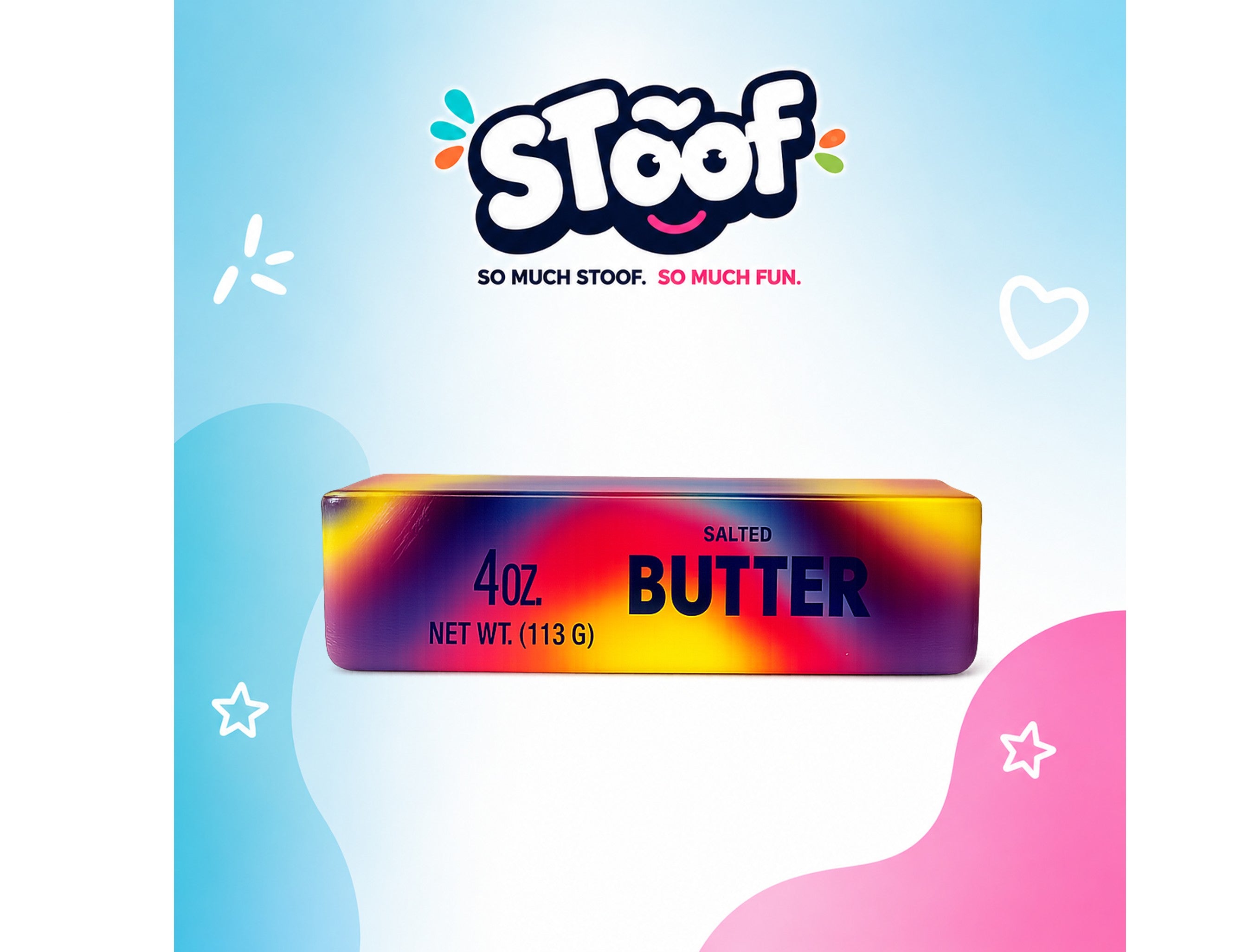 Butter Stick Squishy - Rainbow